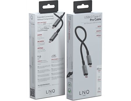 Vivanco LQ48028 LINQ USB4 Pro Type-C Kabel (0,3m)