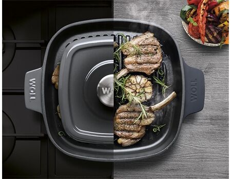 Woll Steakpfanne Guss ChiliRed 24 x 24cm 624-2CI-010