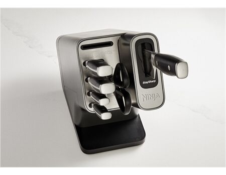 NINJA K32006EU StaySharp Messerblock m. Schärfer silber