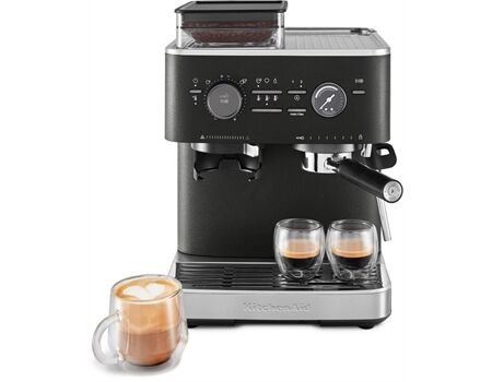Kitchen-Aid 5KES6551EBK Siebträgermaschine, Gusseisen Schwarz