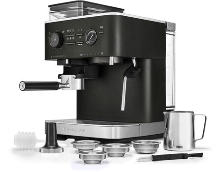 Kitchen-Aid 5KES6551EBK Siebträgermaschine, Gusseisen Schwarz
