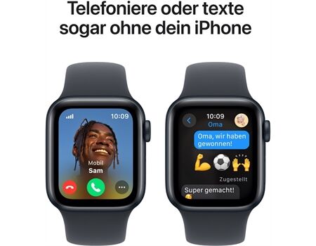 Apple Watch SE EUR (40mm) GPS+4G S/M mitternacht/mittern