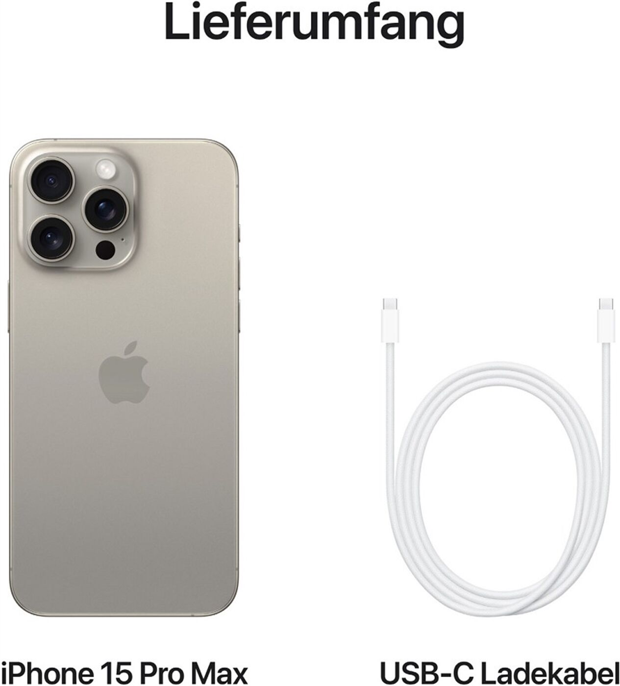 Apple iPhone 15 Pro Max EUR (256GB) titan natur - Enzinger