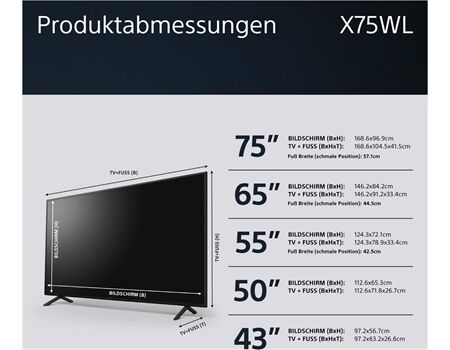 Sony KD-65 X 75 WL