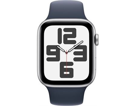 Apple Watch SE (44mm) GPS (M/L) silber/sturmblau