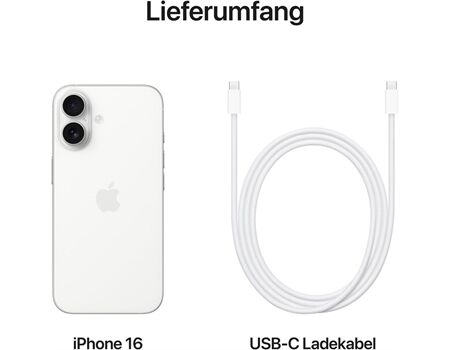 Apple iPhone 16 EUR (256GB) weiß