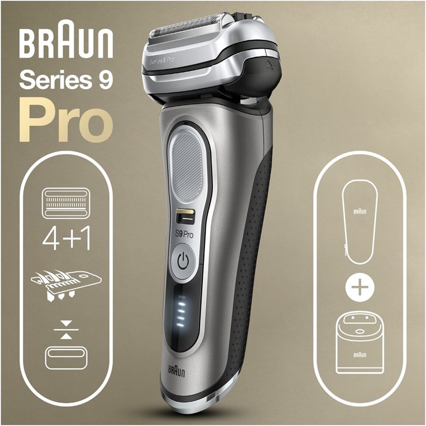 Braun top Series 9 Pro 9465cc Rasierapparat mit Reinigungsfunktion