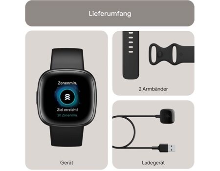 fitbit Versa 4 DE black graphite