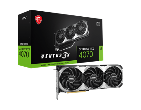 MSI Ventus RTX 4070 3X E1 OC 12GB