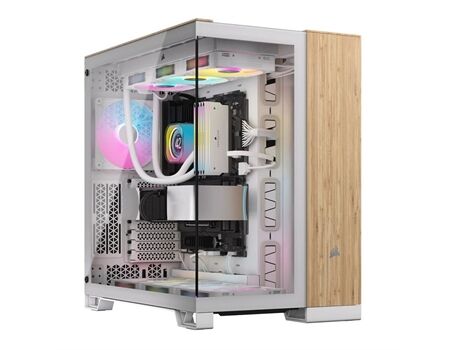 Corsair 6500X white/wood
