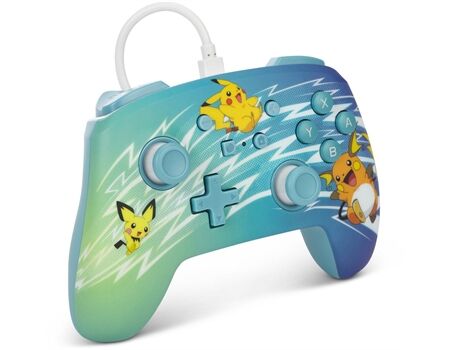 Nintendo Switch Controller Enhanced Wired Pikachu Evolution