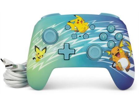 Nintendo Switch Controller Enhanced Wired Pikachu Evolution