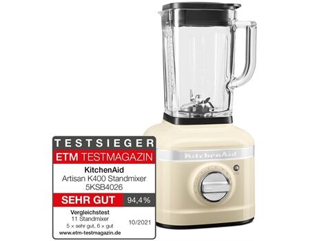 Kitchen-Aid 5KSB4026EAC Standmixer K400 - Creme
