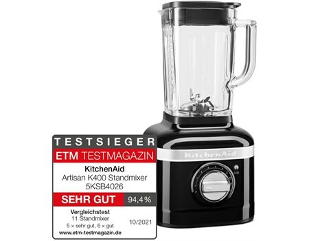 Kitchen-Aid 5KSB4026EOB Standmixer K400 - Onyx Black
