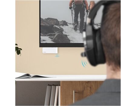 Hama Bluetooth-Audio-Transmitter für Flugzeuge und univ