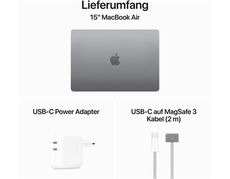 Apple MacBook Air 15,3" M3 256GB 16GB SpaceGrau
