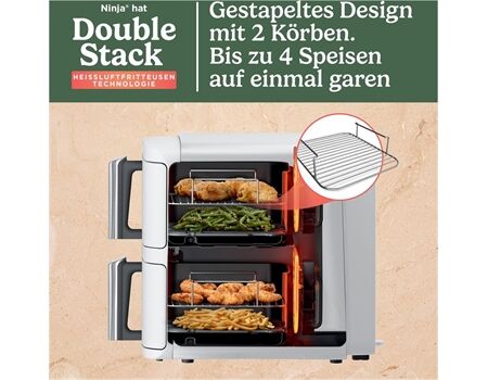 NINJA SL400EUWH Double Stack XL 2-Ebenen (9,5L)