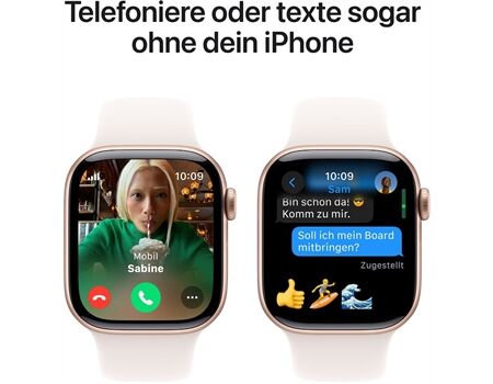 Apple Watch Series 10 EUR (42mm) GPS+4G S/M roségold/bla