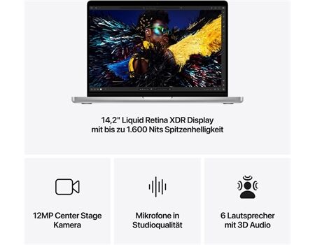Apple MacBook Pro 14" M4 Pro 512GB 24GB silber