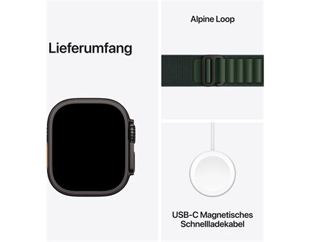 Apple Watch Ultra 2 EUR (49mm) GPS+4G AL (L) sw-dunkelgr