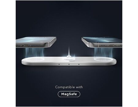 VONMÄHLEN Aura Home 3-in-1 Wireless Charger Magsafe weiß
