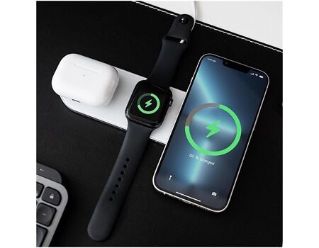 VONMÄHLEN Aura Home 3-in-1 Wireless Charger Magsafe weiß