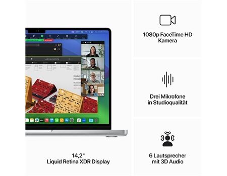 Apple MacBook Pro 14" M3 Pro 18GB 1TB 1x geöffnet
