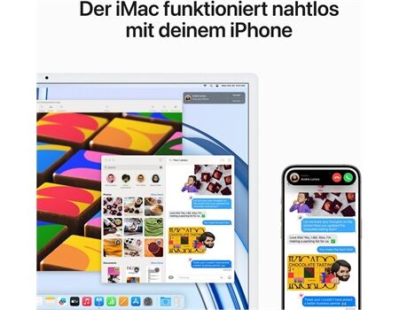 Apple iMac 24" M3 256GB TiD 10GPU Blau