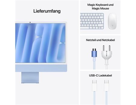 Apple iMac 24" M4 256GB 8GPU blau