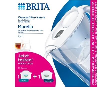 Brita Marella inkl. 1x All-in-1 & 1x Extra Kalkschutz