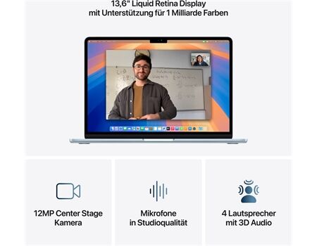 Apple MacBook Air 13,6" M4 512GB 24GB Himmelblau