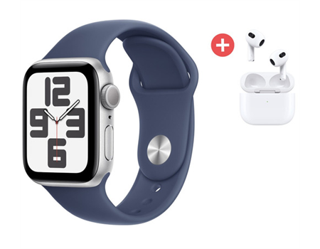 Apple Watch SE 40mm silber (S/M)+Airpods 3.Gen