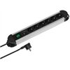 Vivanco SPLS 6 ALU Steckdosenleiste 6-fach (1,6m)