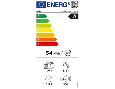 Miele G 5611 SCI Active EEK:A/Teilintegriert/edelstahl