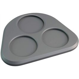 FinaMill Dreieckiges Tablett, stapelbar in grau FinaMill Dreieckiges Tablett, stapelbar in grau