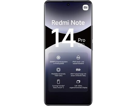 XIAOMI Redmi Note 14 Pro 5G EUR (8GB+256GB) midnight blac