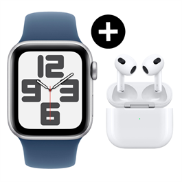 Apple Watch SE 40mm silber (S/M)+Airpods 3.Gen