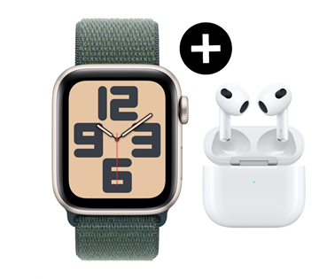 Apple Watch SE 40mm polarst (SL)+Airpods 3.Gen