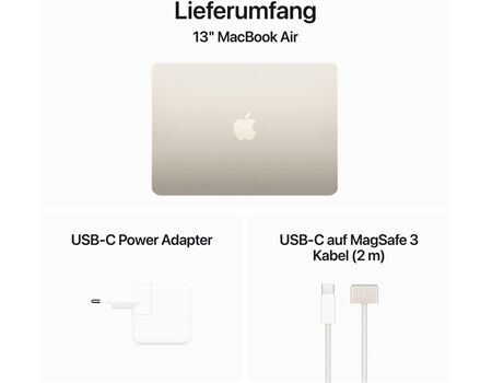 Apple MacBook Air 13,6" M3 256GB 16GB Polarstern