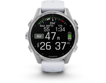 GARMIN fenix 8 (43mm) steinweiß/silber