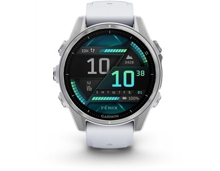 GARMIN fenix 8 (43mm) steinweiß/silber
