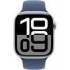 Apple Watch Series 10 EUR (46mm) GPS M/L silber/denim
