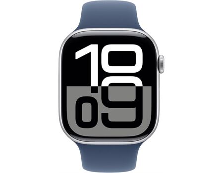 Apple Watch Series 10 EUR (46mm) GPS M/L silber/denim