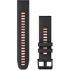 GARMIN QuickFit Silikonarmband (22mm) schwarz/flammenrot