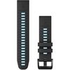 GARMIN QuickFit Silikonarmband (22mm) schwarz/zirrusblau