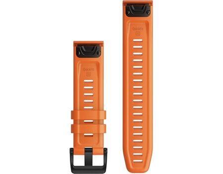 GARMIN QuickFit Silikonarmband (22mm) orange/schiefergrau