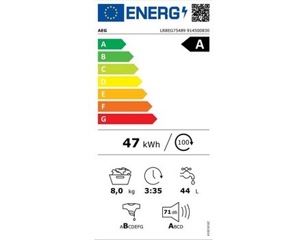 AEG LR8EG75489 8kg DirectSpray