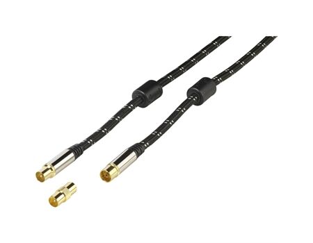 Vivanco 48/40 15GW Antennenkabel, Nylon, Ferritkern, vergo