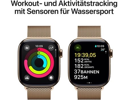Apple Watch Series 10 EUR (42mm) GPS+4G MA gold/gold