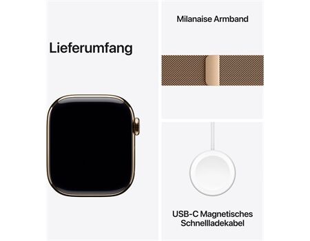 Apple Watch Series 10 EUR (42mm) GPS+4G MA gold/gold